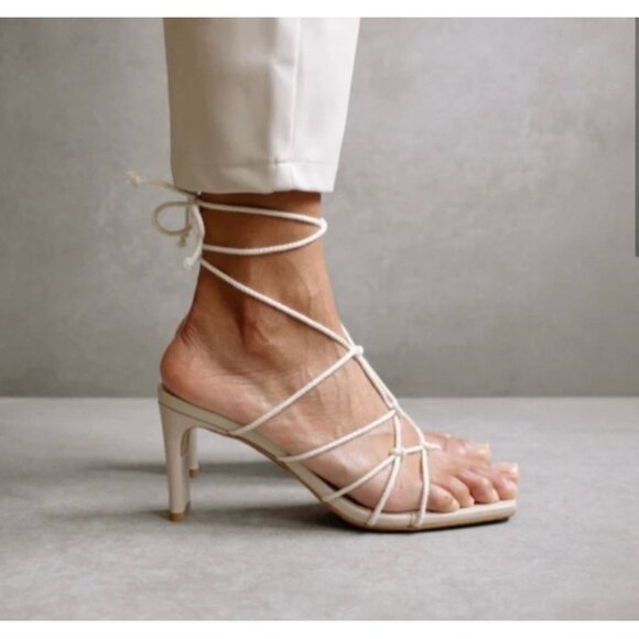 Alohas lace up sandals Size EU 39/US 8.5 - Picture 3 of 12